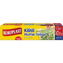 4 Adet Koroplast Küçük Boy Kilitli Mutfak Torbası