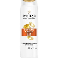 4 Adet Pantene Dökülme Karşıtı 3in1 Şampuan 400 ml