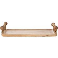 Mudo Home WOODEN DEKORATİF TEPSİ 35X20 CM