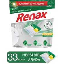 5 Adet Renax Hepsi Bir Arada Bulaşık Makinesi Tableti 33LÜ