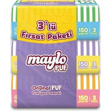 4 Adet Maylo Puf Mendil 3 x 150LI