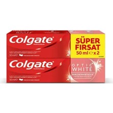Colgate Optic White Beyazlatıcı Diş Macunu 2 x 50 ml