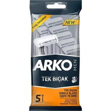 4 Adet Arko T1 Tek Bıçaklı 5 Li Tıraş Bıçağı