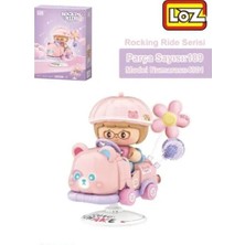 SHC4200 LZ-4301 Nessiworld Pembe Ayi Sallanma Sürüşü 189 Parça Block Oyuncak