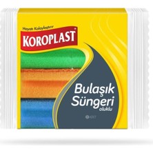 4 Adet Koroplast Oluklu Bulaşık Süngeri 8 Li