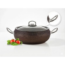 5 Adet Hascevher Daisy Granit Güveç Tenceresi 20 cm