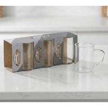 Tutku Isıya Dayanıklı Borosilikat Cam Bardak 200 ml 3 Lü