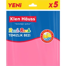 Klen Hauss Renk Renk Temizlik Bezi 5'li