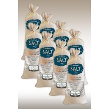 Zencefil Organik Çankırı Tuzu 8 kg (1 kgrX8 Adet) Bez Torbada Iri Tane'li Çankırı Tuz 8 Adet Özel Torbasında