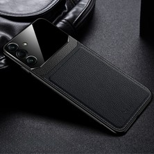 Samsung Galaxy A17 Uyumlu Kılıf Zebana Lens Deri Kılıf Siyah
