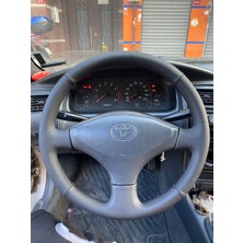 İskender Oto Aksesuar Direksiyon Kılıfı Toyota Corolla 1998 model Araca Özel Tam Uyumlu Detay direksiyon