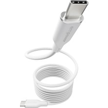 Panzerglass® Empower Manyetik 240W Usb-C - Usb-C Kablo 1,5 M - Gümüş / Beyaz