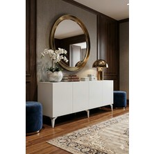 Ceneyra KA1809B - Lipa Konsol, Tv Sehpası ve Kahve Köşesi 180CM Beyaz