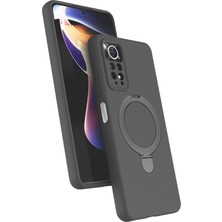 Xmpdby Newface Xiaomi Redmi Note 12 Pro 4g Regal Magsafe Standlı Kapak - Titan Gri