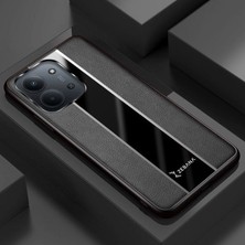 Xiaomi Redmi 15C Uyumlu Kılıf Zebana Premium Deri Kılıf Siyah