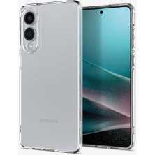 Samsung Galaxy S25 Edge Uyumlu Kılıf Zebana Şeffaf Soft Silikon Kılıf Şeffaf