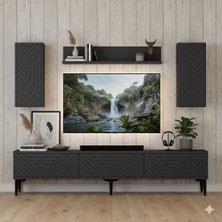 Yumedi Design TVR1802A - Stoyan Tv Ünitesi Takımı 180CM Antrasit