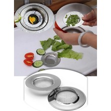 Üm Lavabolara Uygun Paslanmaz Çelik Lavabo Süzgeci 7,5 cm Süzgeç