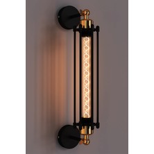 Noonlux Design & Lighting Vicenza Siyah Aplik Gold Kaplama Detaylı (Ampül Fiyata Dahil Değildir)