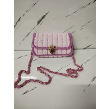 CLK VELA  PELUŞ EL ÖRMESİ PEMPE KIZ ÇOCUK OMUZ ÇANTASI