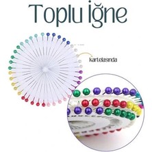 Calperia Renkli Başlı Toplu Iğne 40 Adet