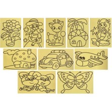 Kuzey Sevimli Hayvanlar Kum Boyama Mini Boy