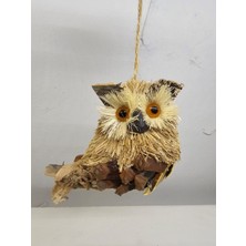 SS Design Baykuş No:5 Asılabilir Motifli Dekoratif Duvar Kapı Balkon Süsü Hediyelik Eşya Biblo