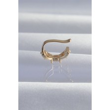 Ayder Timya Pirinç Gold Renk Zirkon Taş Kaplama Earcuff Küpe - TJ-BKP9337 TG/TMYA1395 213181