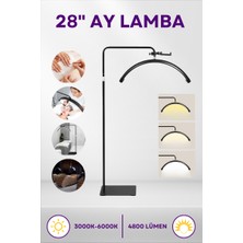 Enshall 28 İnç Ay Lamba LED Video Işığı Yarım Ay Şekilli Kumandalı Çekim Işığı