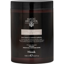 Nook Magic Arganoil Sülfatsız Onarıcı, Kuru ve Yıpranmış Saçlar İçin Vegan Saç Maskesi 1000ml