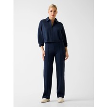 Guess Annie Kısa Tam Fermuarlı Kadın Lacivert Ceket V6RQ17KD822-G7F3