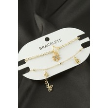 LTG Nova 2 Adet Kartanesi Trend Zincir Bileklik