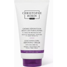 Christophe Robin Luscious Curl Belirginleştirici Krem, Chia Tohumu & Çörek Otu Yağı, 150 ml