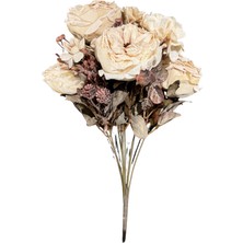 Lara Decor - Yanık Krem Şakayık Çiçek Demeti