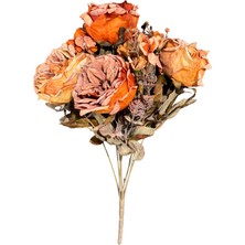 Lara Decor - Yanık Turuncu Şakayık Çiçek Demeti