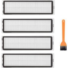 robotyedek Dreame D9 (RLS5-WH0) Uyumlu Hepa Filtre ve filtre Temizleme Fırçası 4 Adet