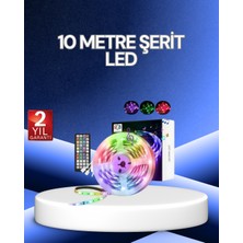 Marsilyan 10 Metre Smart Şerit LED Bluetooth Telefon Kontrollü USB Enerjili