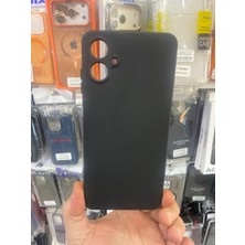 Elixem Samsung A06 Uyumlu Siyah Rubber Silikon Esnek Kamera Korumalı Kılıf