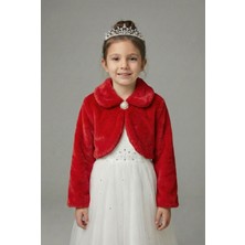 Pelüş Uzun Kol Kız Çocuk Bolerosu M00681