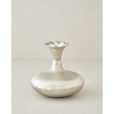 English Home Silva Metal Vazo 19.5 x 19.5 x 19 cm Silver
