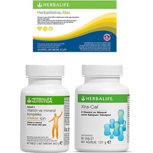 Herbalife Erkek Için Formül2 Vitamin + Herbalife Xtra-Cal (Kalsiyum) + Herbalifeline Max Omega 3'lü Set