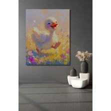 Teona Ahşap Sevimli Civciv Sulu Boya Görünümlü Ahşap Dekoratif Ev,Antre,Salon,Ofis,Mutfak,Yatak Odası Tablo