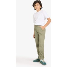 DeFacto %100 Pamuk Kargo Jogger Gabardin Pantolon Erkek Çocuk G6424A826SP