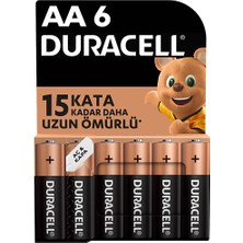 Duracell Basic Kalem Pil 6'lı Aa (2 Adet)