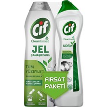 Cif Cıf Krem Amonyak 750 ml + Jel Bahar Ferahlığı 750 ml 4 Adet