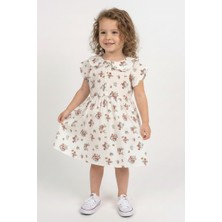 MiaBaby Fırfırlı Bebe Yaka Elbise