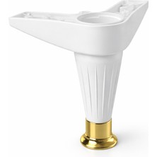 Badem10 Aytuğ Akasya 15 cm Ayarlanabilir Robot Süpürgeye Uygun Mobilya Kanepe Baza Tv Ünitesi Ayağı Plastik