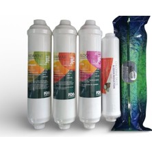 Su Arıtma Kapalı Kasa 5'li Filtre Seti Inline Platinum Tezgah Altı