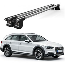 Today Auto Trio-I Audi A4 Allroad (2015 ve Sonrası) Uyumlu Kilitli Ara Atkı 120CM Port Bagaj Tavan Barı