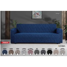 Bella Home Altınkoza Maksi Stil Strech Koltuk Örtüsü (3+3+1+1) - Likralı - Lastikli - Oturma Grubu